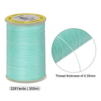 Harfington 2pcs Upholstery Sewing Thread 328 Yards 300m Polyester String Blue