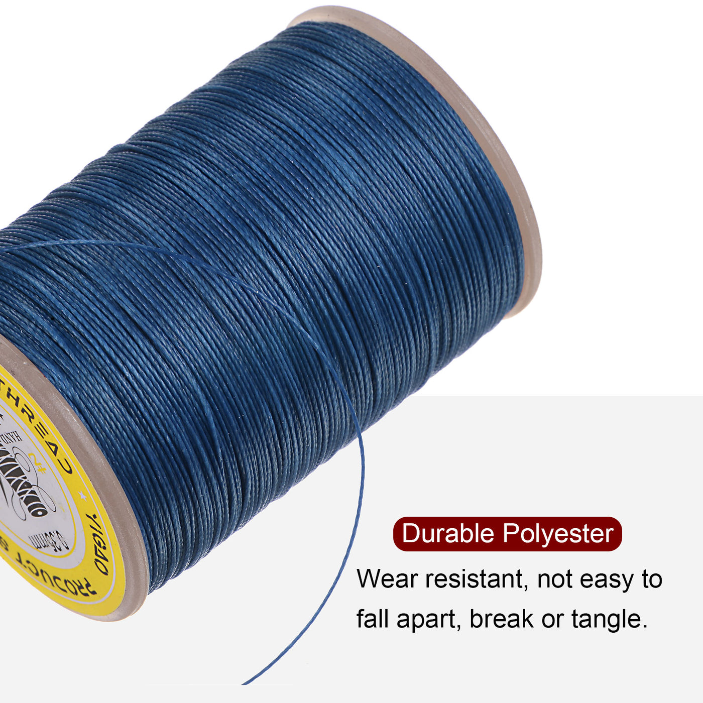 Harfington 2pcs Upholstery Sewing Thread 328 Yards 300m Polyester String Royalblue
