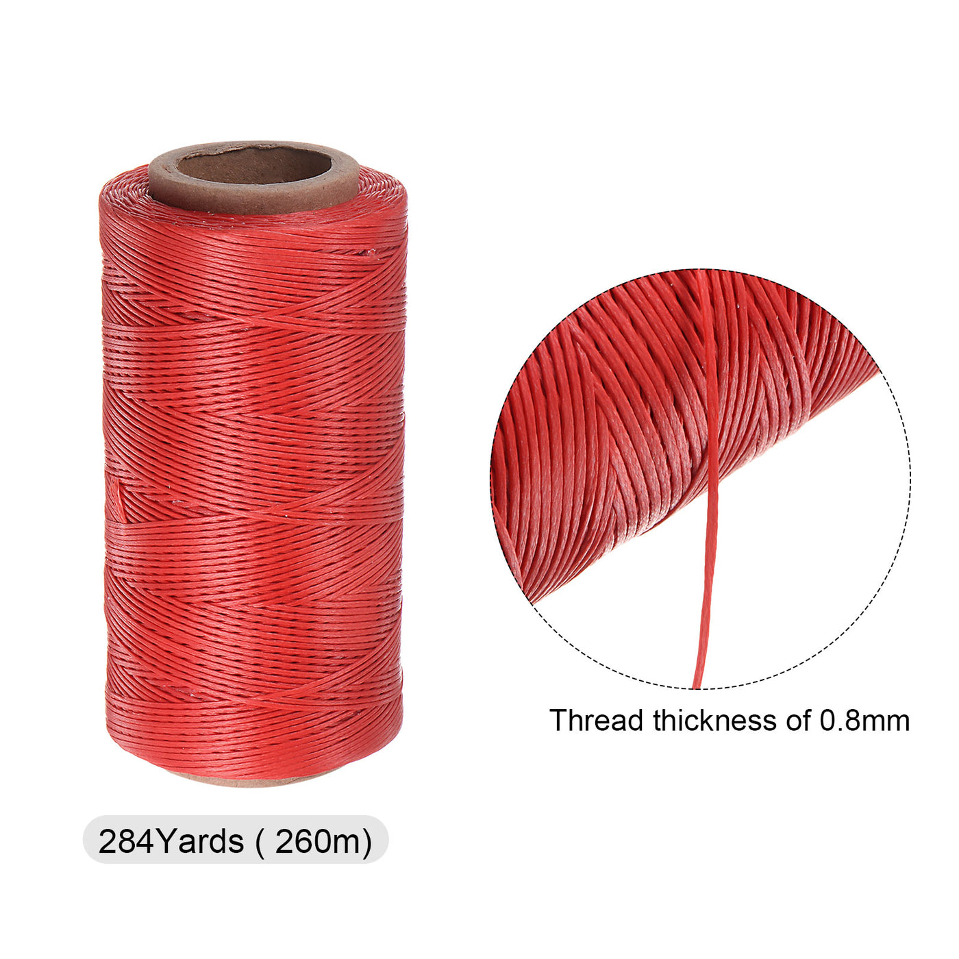 Harfington Upholstery Sewing Thread 284 Yards 260m Polyester String Red