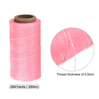 Harfington Upholstery Sewing Thread 284 Yards 260m Polyester String Pink
