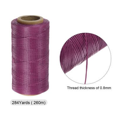 Harfington Upholstery Sewing Thread 284 Yards 260m Polyester String Purple Red