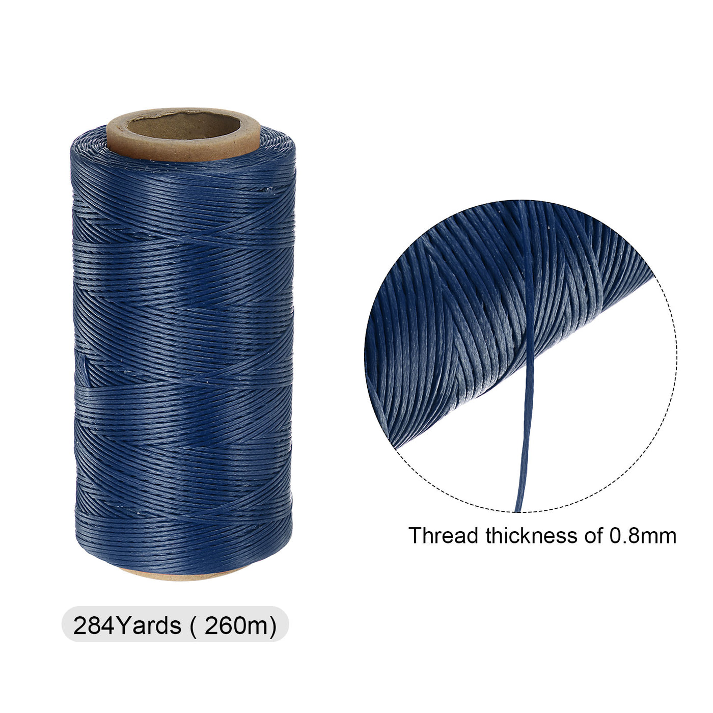 Harfington Upholstery Sewing Thread 284 Yards 260m Polyester String Blue