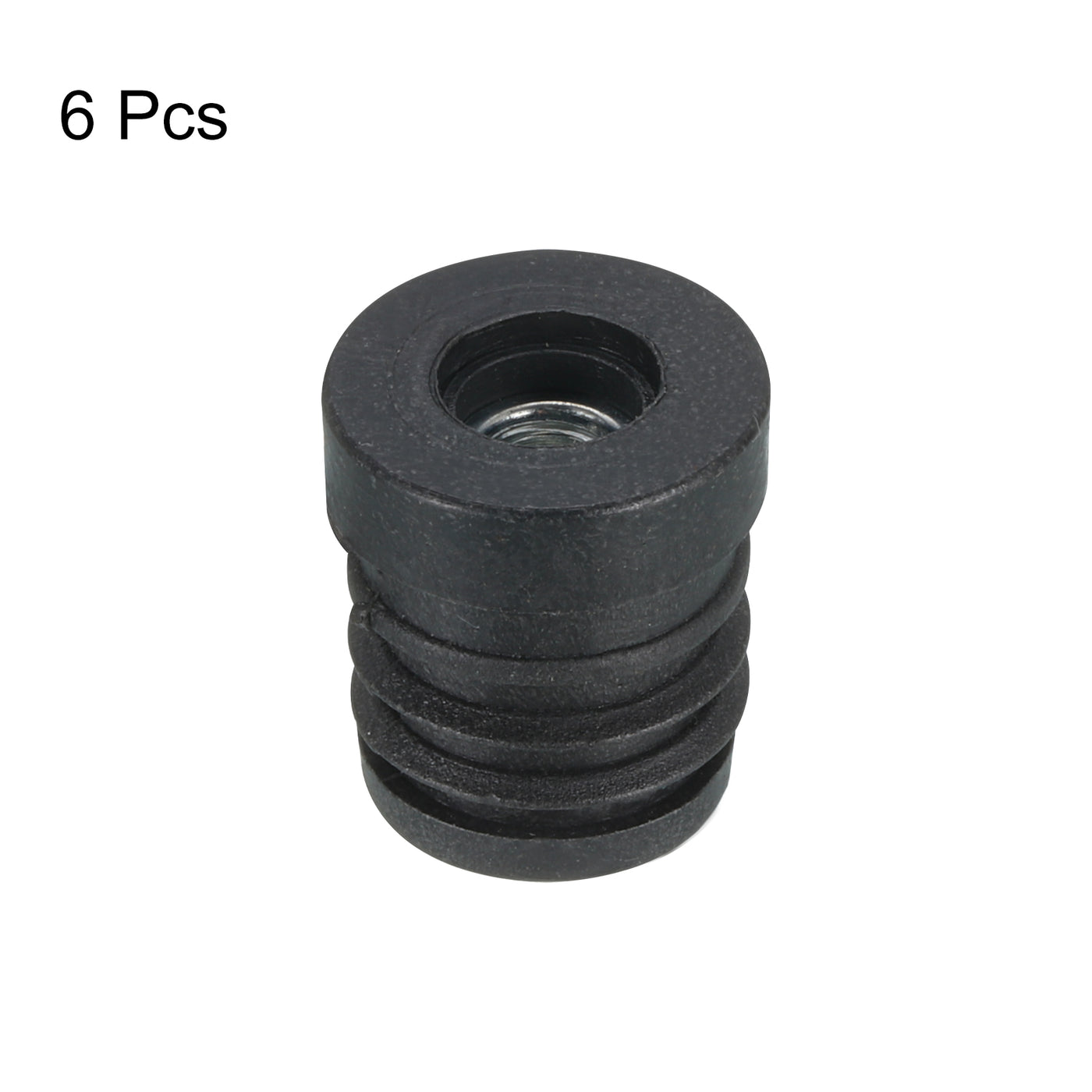 uxcell Uxcell 6Pcs Caster Insert with Thread, 19mm/0.75" M6 Thread for Furniture