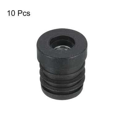 Harfington Uxcell 10Pcs Caster Insert with Thread, 19mm/0.75" M6 Thread for Furniture
