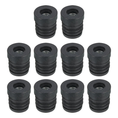 Harfington Uxcell 10Pcs Caster Insert with Thread, 19mm/0.75" M6 Thread for Furniture