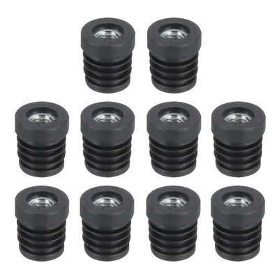 Harfington Uxcell 10Pcs Caster Insert with Thread, 19mm/0.75" M8 Thread for Furniture