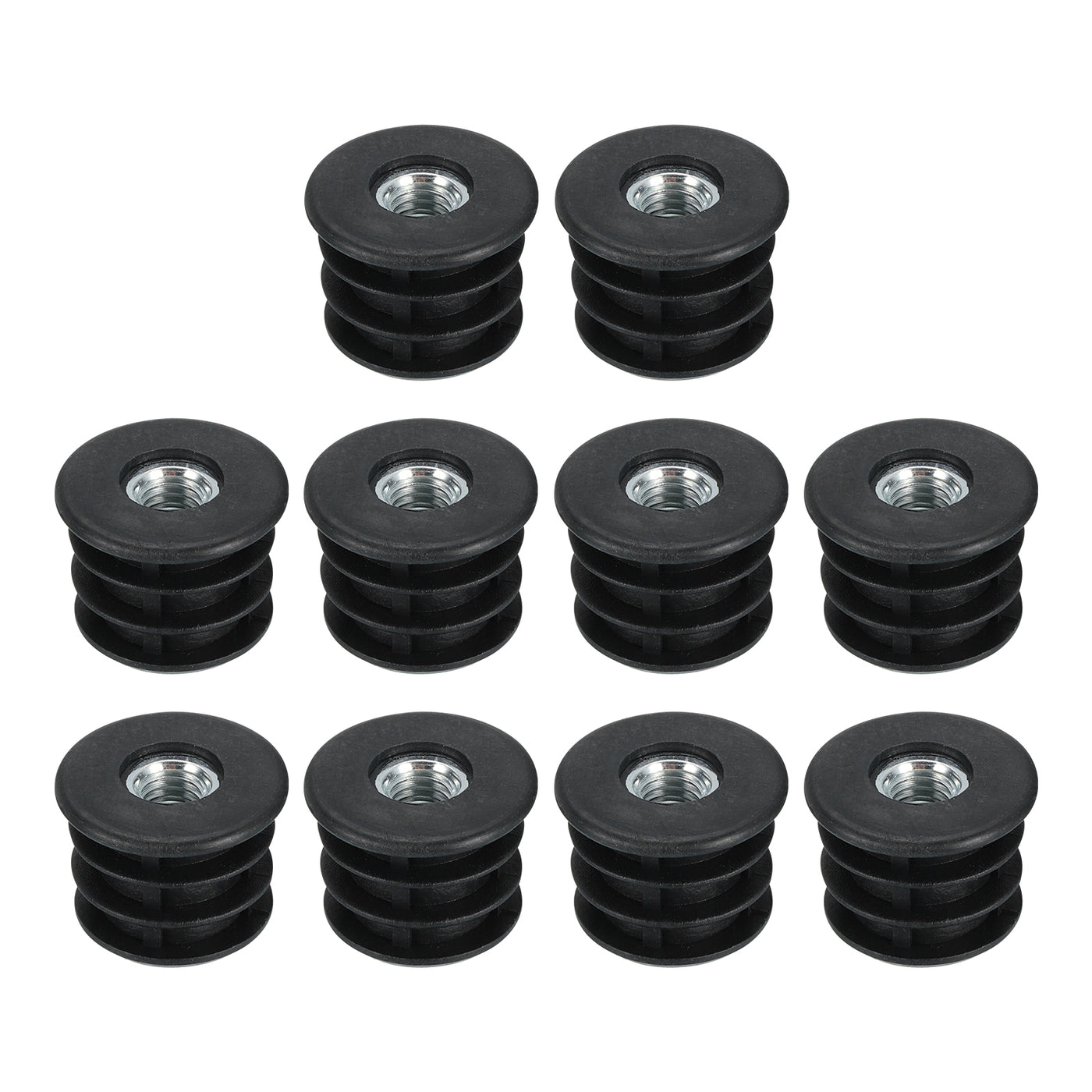 uxcell Uxcell 10Pcs Caster Insert with Thread, 25mm/0.98" M8 Thread