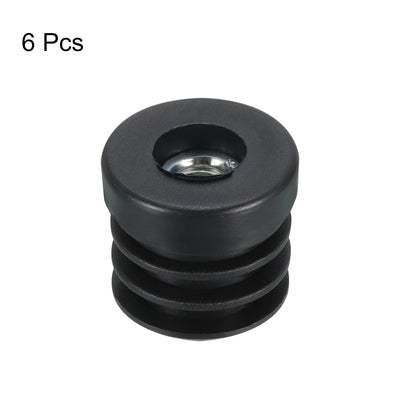 Harfington Uxcell 6Pcs Caster Insert with Thread, 25mm/0.98" M8 Thread for Furniture