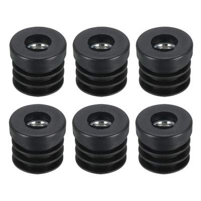 Harfington Uxcell 6Pcs Caster Insert with Thread, 25mm/0.98" M8 Thread for Furniture