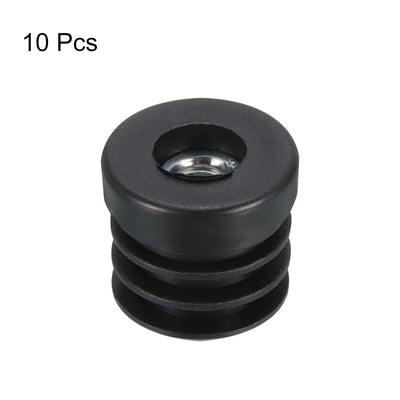 Harfington Uxcell 10Pcs Caster Insert with Thread, 25mm/0.98" M8 Thread for Furniture