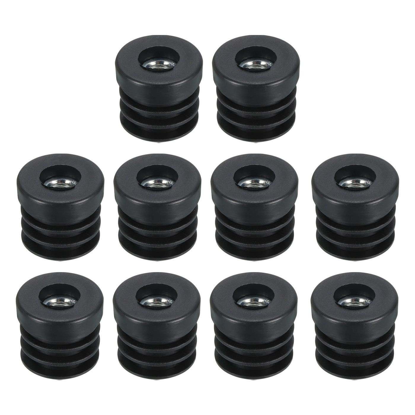uxcell Uxcell 10Pcs Caster Insert with Thread, 25mm/0.98" M8 Thread for Furniture