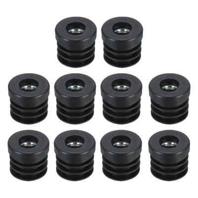 Harfington Uxcell 10Pcs Caster Insert with Thread, 25mm/0.98" M8 Thread for Furniture