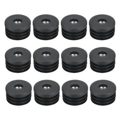 Harfington Uxcell 12Pcs Caster Insert with Thread, 30mm/1.18" M8 Thread for Furniture