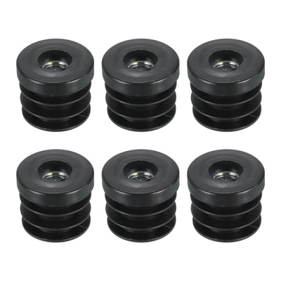 Harfington Uxcell 6Pcs Caster Insert with Thread, 30mm/1.18" M10 Thread for Furniture
