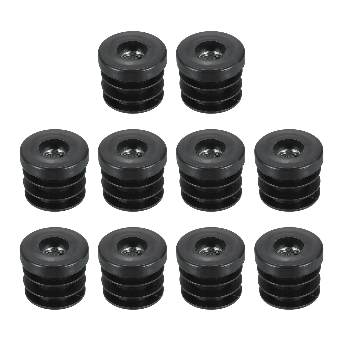 uxcell Uxcell 10Pcs Caster Insert with Thread, 30mm/1.18" M10 Thread for Furniture