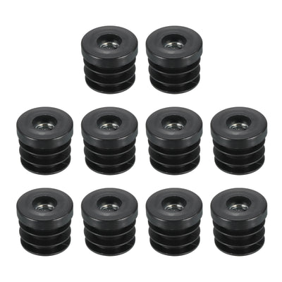 Harfington Uxcell 10Pcs Caster Insert with Thread, 30mm/1.18" M10 Thread for Furniture