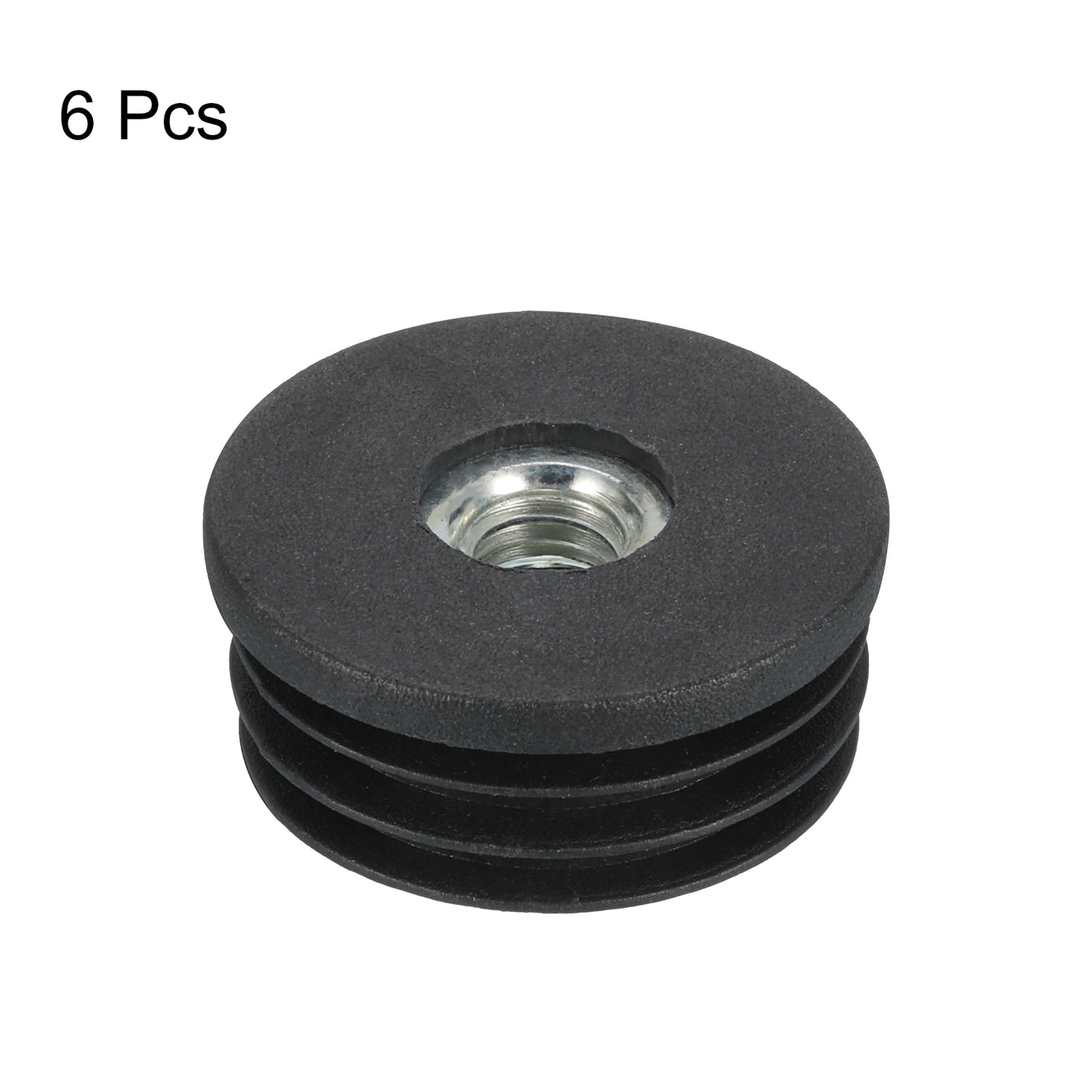 uxcell Uxcell 6Pcs Caster Insert with Thread, 32mm/1.26" M8 Thread for Furniture