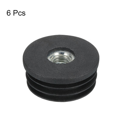 Harfington Uxcell 6Pcs Caster Insert with Thread, 32mm/1.26" M8 Thread for Furniture