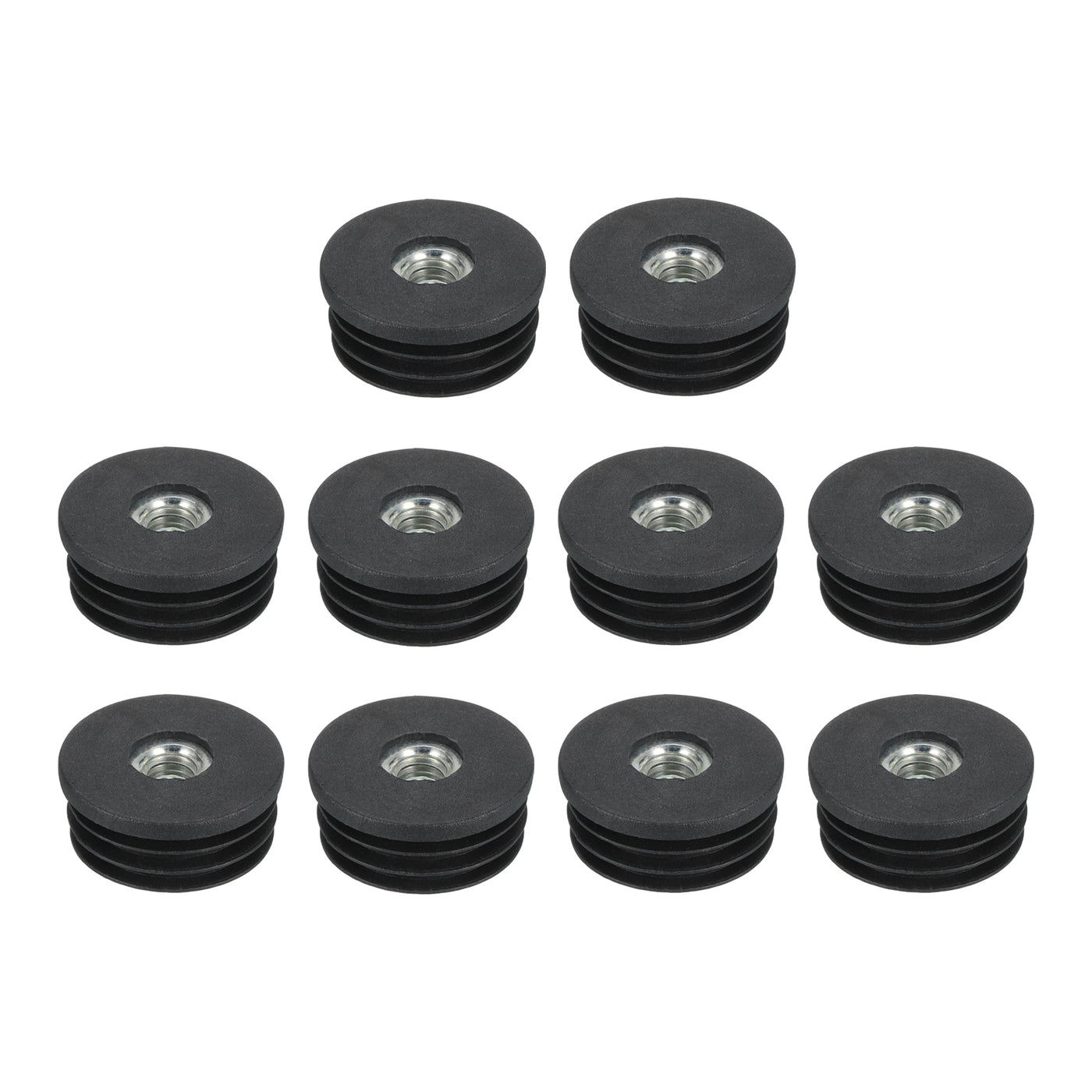 uxcell Uxcell 10Pcs Caster Insert with Thread, 32mm/1.26" M8 Thread for Furniture