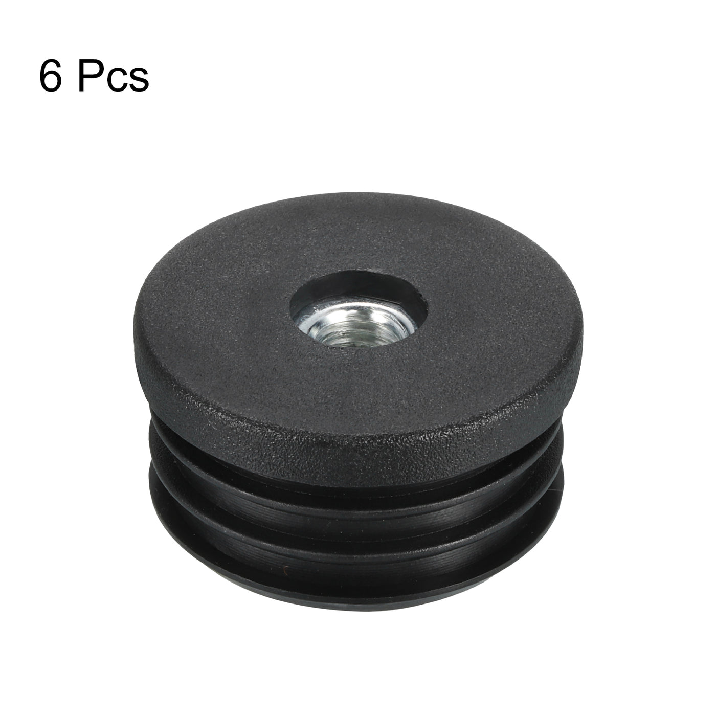 uxcell Uxcell 6Pcs Caster Insert with Thread, 38mm/1.5" M8 Thread for Furniture