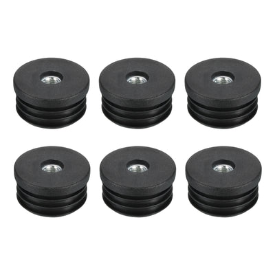 Harfington Uxcell 6Pcs Caster Insert with Thread, 38mm/1.5" M8 Thread for Furniture