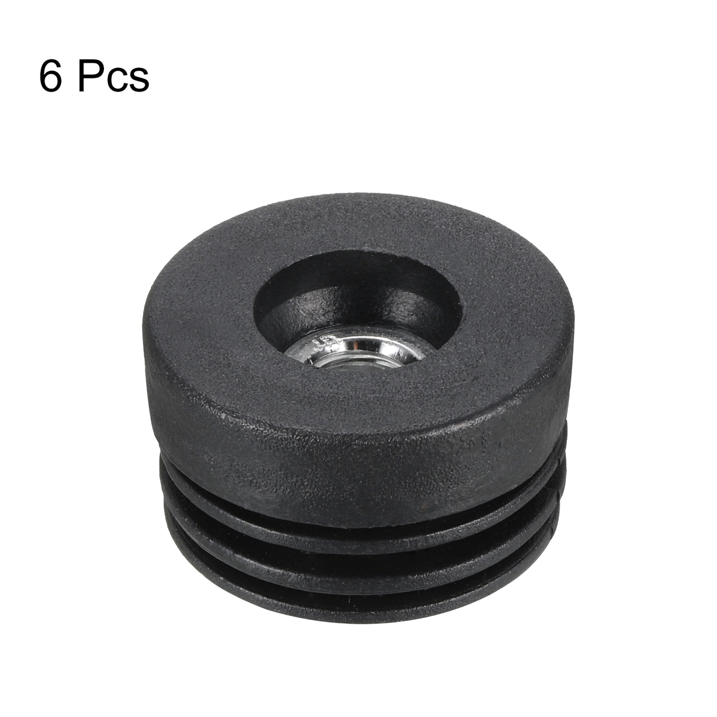 uxcell Uxcell 6Pcs Caster Insert with Thread, 38mm/1.5" M10 Thread for Furniture