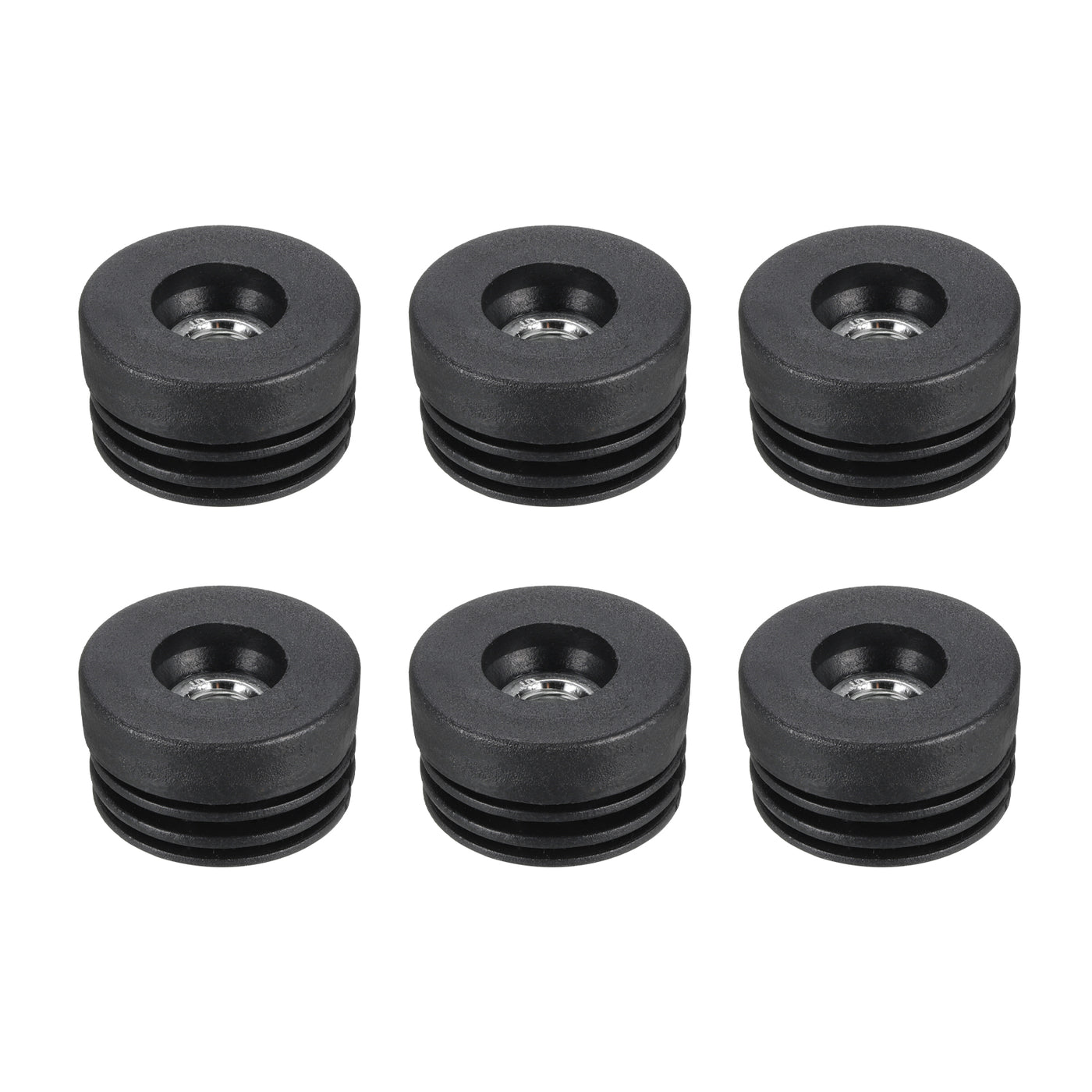 uxcell Uxcell 6Pcs Caster Insert with Thread, 38mm/1.5" M10 Thread for Furniture
