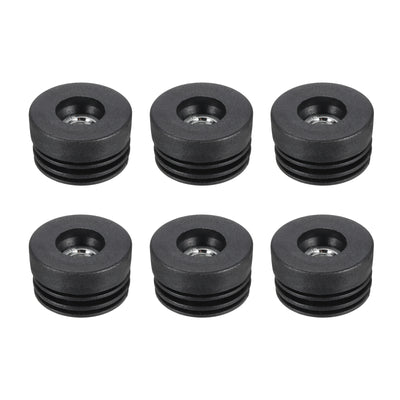 Harfington Uxcell 6Pcs Caster Insert with Thread, 38mm/1.5" M10 Thread for Furniture