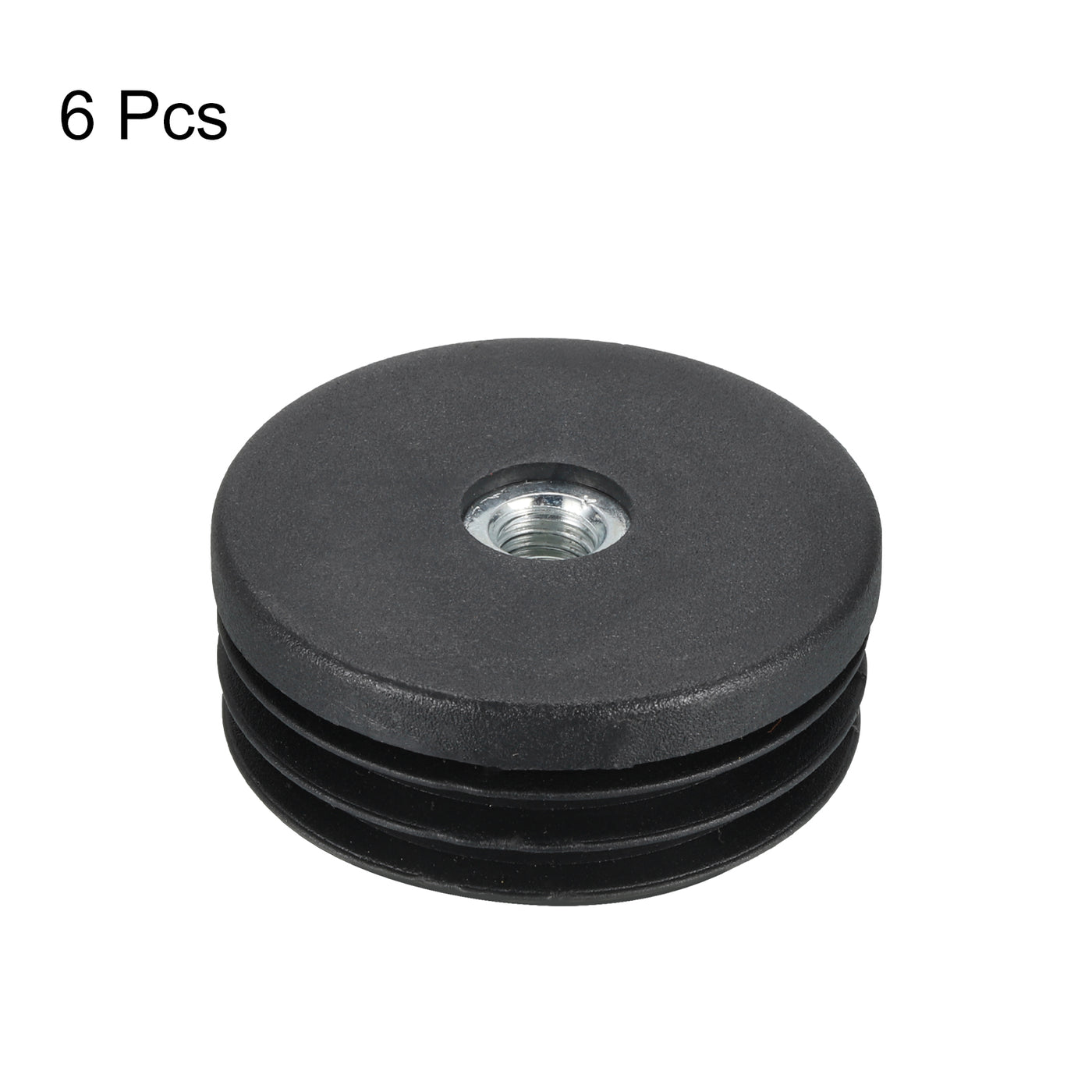 uxcell Uxcell 6Pcs Caster Insert with Thread, 50mm/1.97" M8 Thread for Furniture
