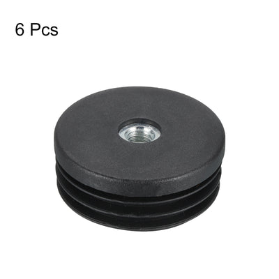 Harfington Uxcell 6Pcs Caster Insert with Thread, 50mm/1.97" M8 Thread for Furniture