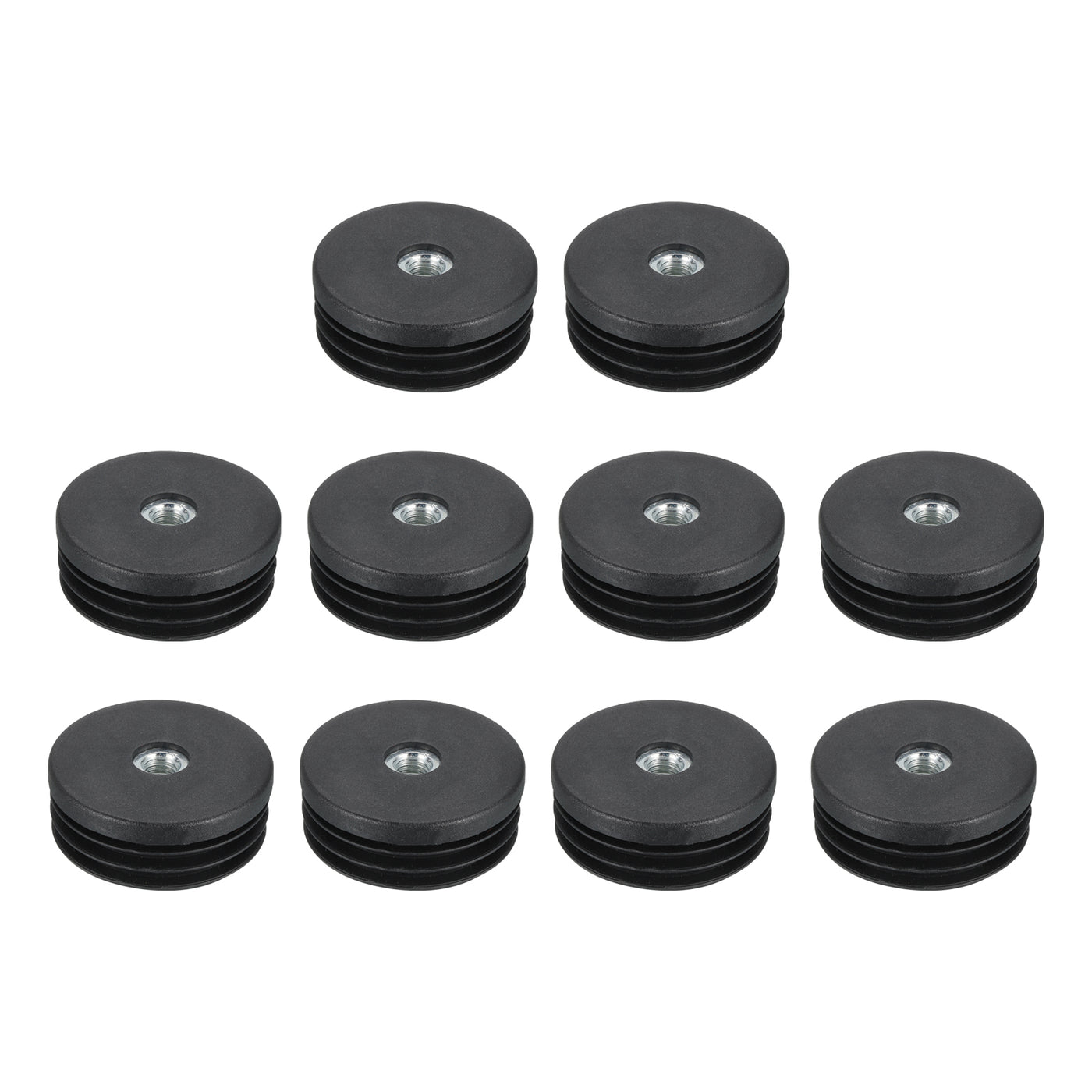 uxcell Uxcell 10Pcs Caster Insert with Thread, 50mm/1.97" M8 Thread for Furniture