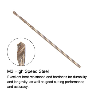 Harfington Uxcell 6pcs 1mm Titanium & Nitride Coated M2 High Speed Steel Twist Jobber Drill Bits