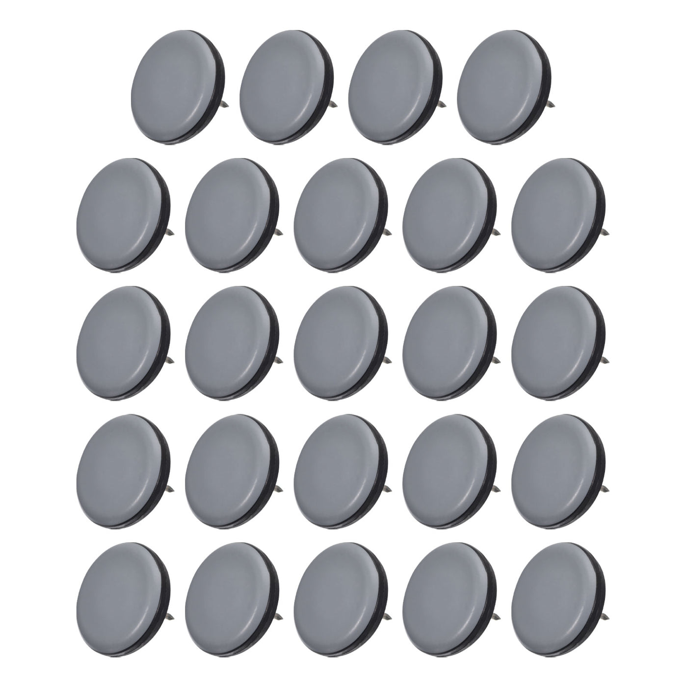 uxcell Uxcell Chair Leg Floor Protectors, 24Pcs 30mm/ 1.18-inch PTFE Round Furniture Sliders, Nail-on Furniture Pads, Chair Glides for Carpet Hardwood Floors