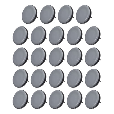 Harfington Uxcell Chair Leg Floor Protectors, 24Pcs 30mm/ 1.18-inch PTFE Round Furniture Sliders, Nail-on Furniture Pads, Chair Glides for Carpet Hardwood Floors