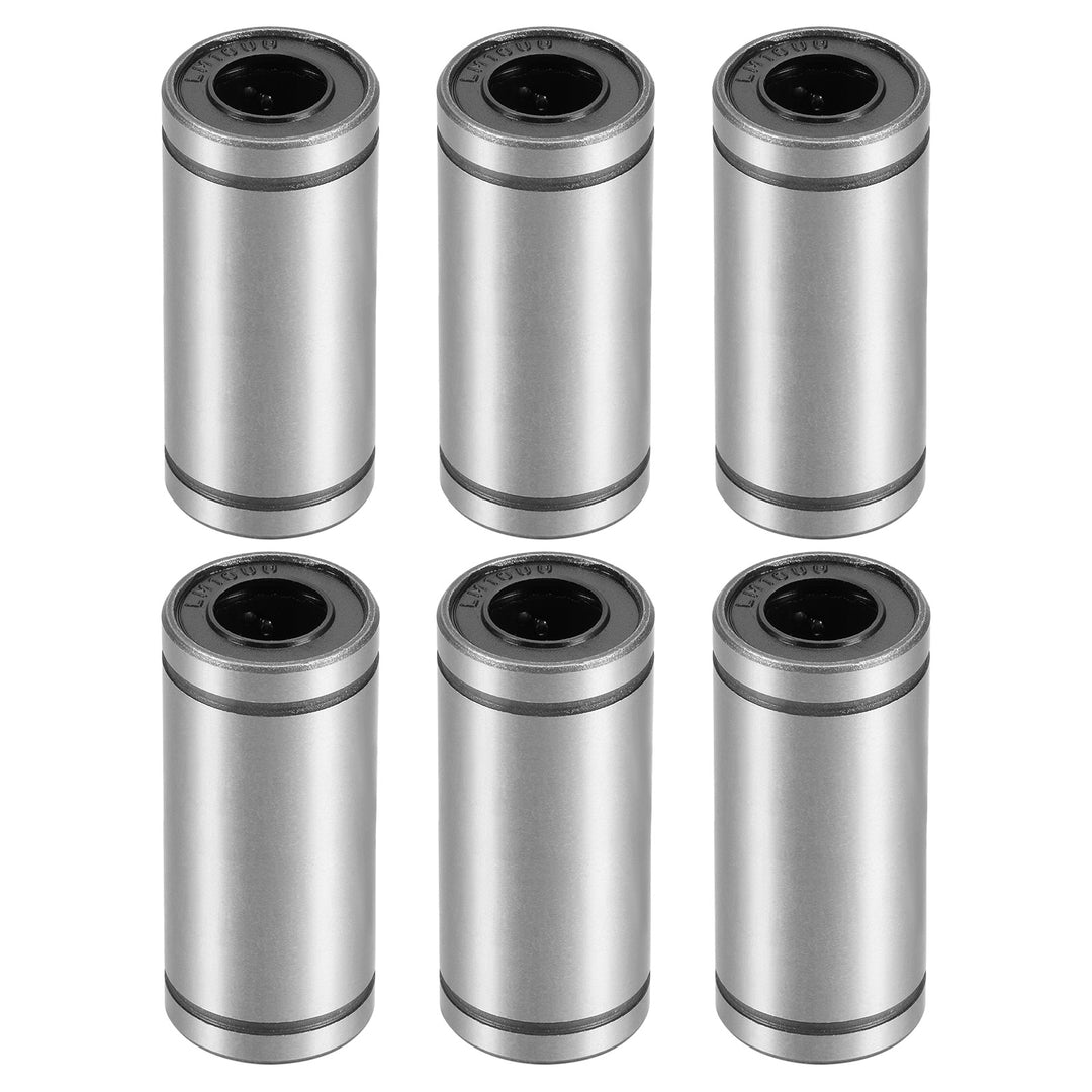 Uxcell 6pcs LM25UU Linear Ball Bearings, 25mm Bore 40mm OD 59mm Long