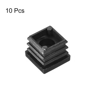 Harfington Uxcell 10Pcs 0.79"x0.79" Caster Insert with Thread, Square M8 Thread for Furniture