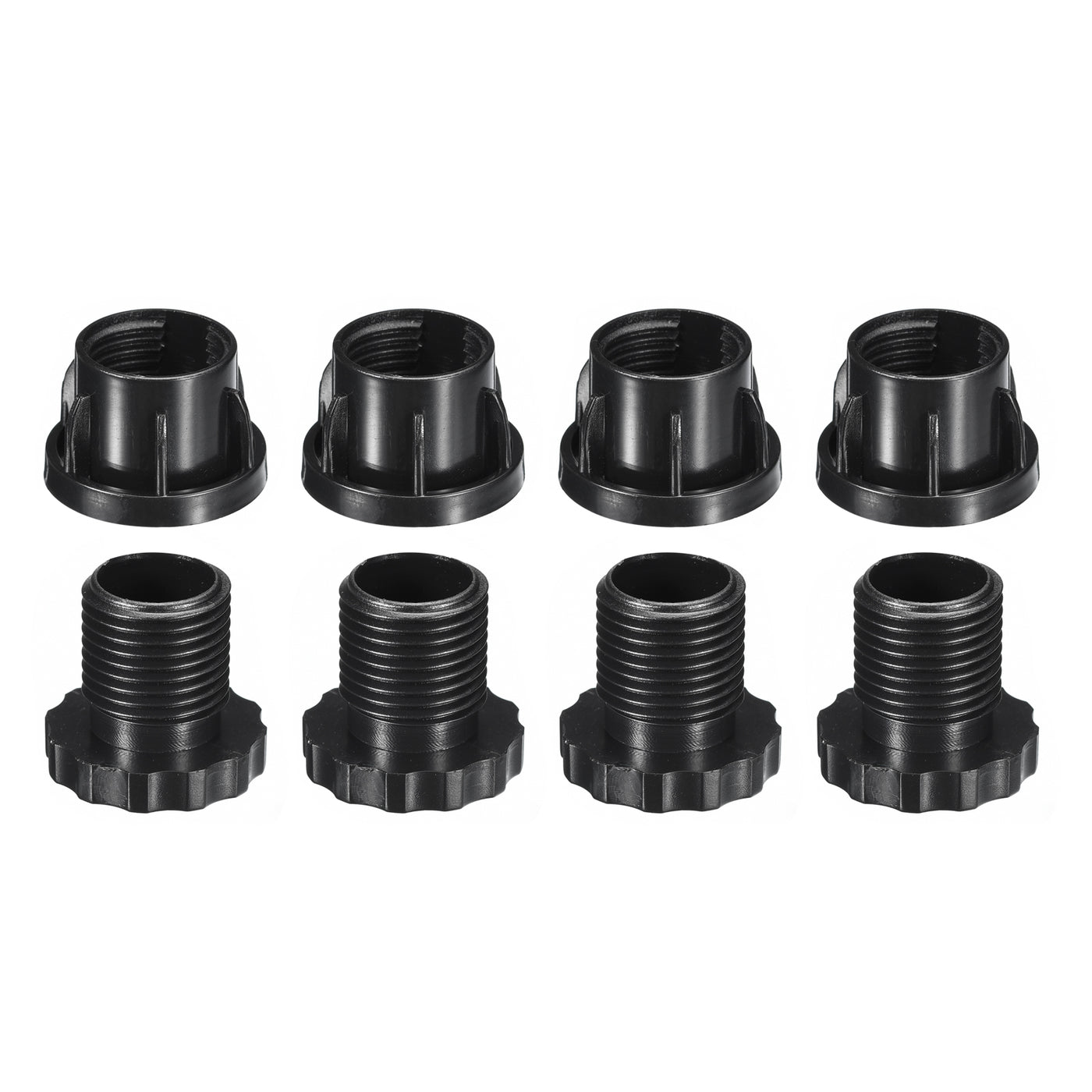 uxcell Uxcell 4Pcs Inserts for Round Tubes with Leveling Feet, for 30mm/1.18" Dia Round Tube