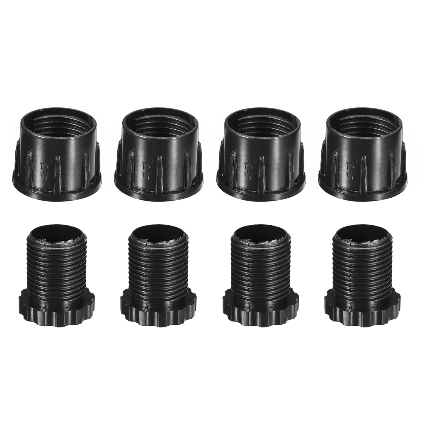 uxcell Uxcell 4Pcs Inserts for Round Tubes with Leveling Feet, for 38mm/1.5" Dia Round Tube