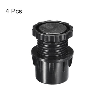 Harfington Uxcell 4Pcs Inserts for Round Tubes with Leveling Feet, for 40mm/1.57" Dia Round Tube