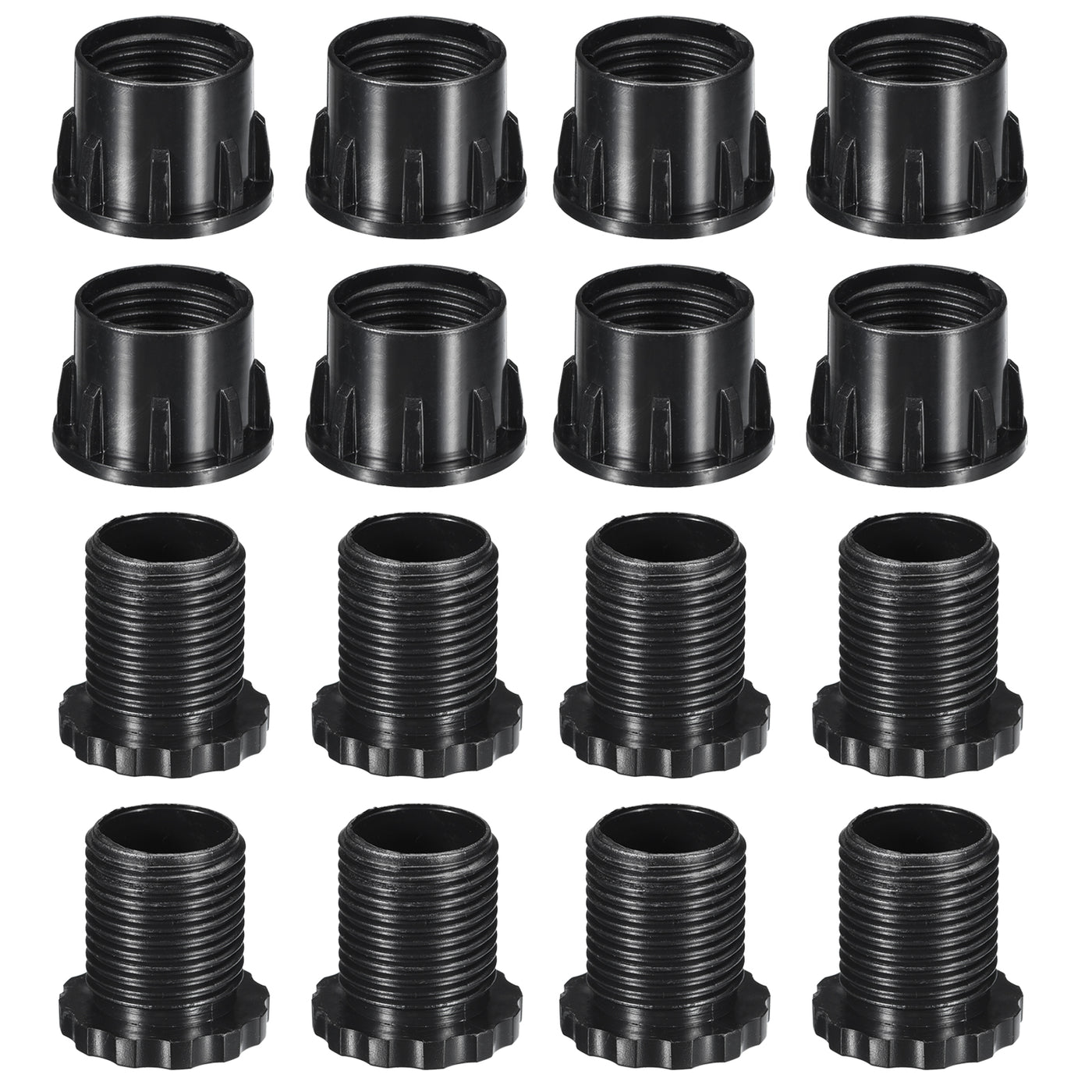 uxcell Uxcell 8Pcs Inserts for Round Tubes with Leveling Feet, for 40mm/1.57" Dia Round Tube