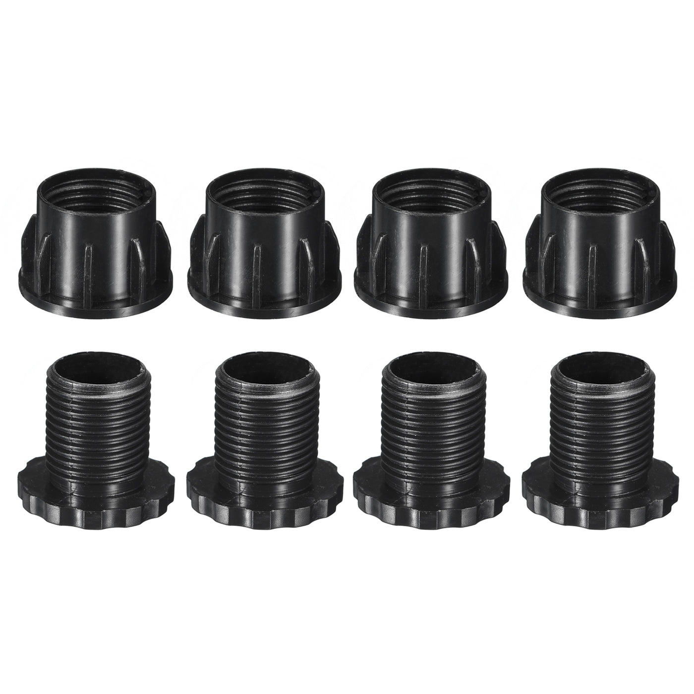 uxcell Uxcell 4Pcs Inserts for Round Tubes with Leveling Feet, for 42mm/1.65" Dia Round Tube