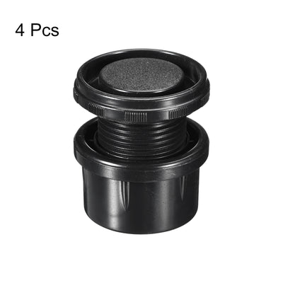Harfington Uxcell 4Pcs Inserts for Round Tubes with Leveling Feet, for 50mm/1.97" Dia Round Tube