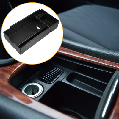 Harfington Center Console Organizer Tray - Car Front Armrest Storage Box - for Lexus E S 2013-2017 Plastic Black - 1 Pc