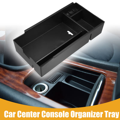 Harfington Center Console Organizer Tray - Car Front Armrest Storage Box - for Lexus E S 2013-2017 Plastic Black - 1 Pc