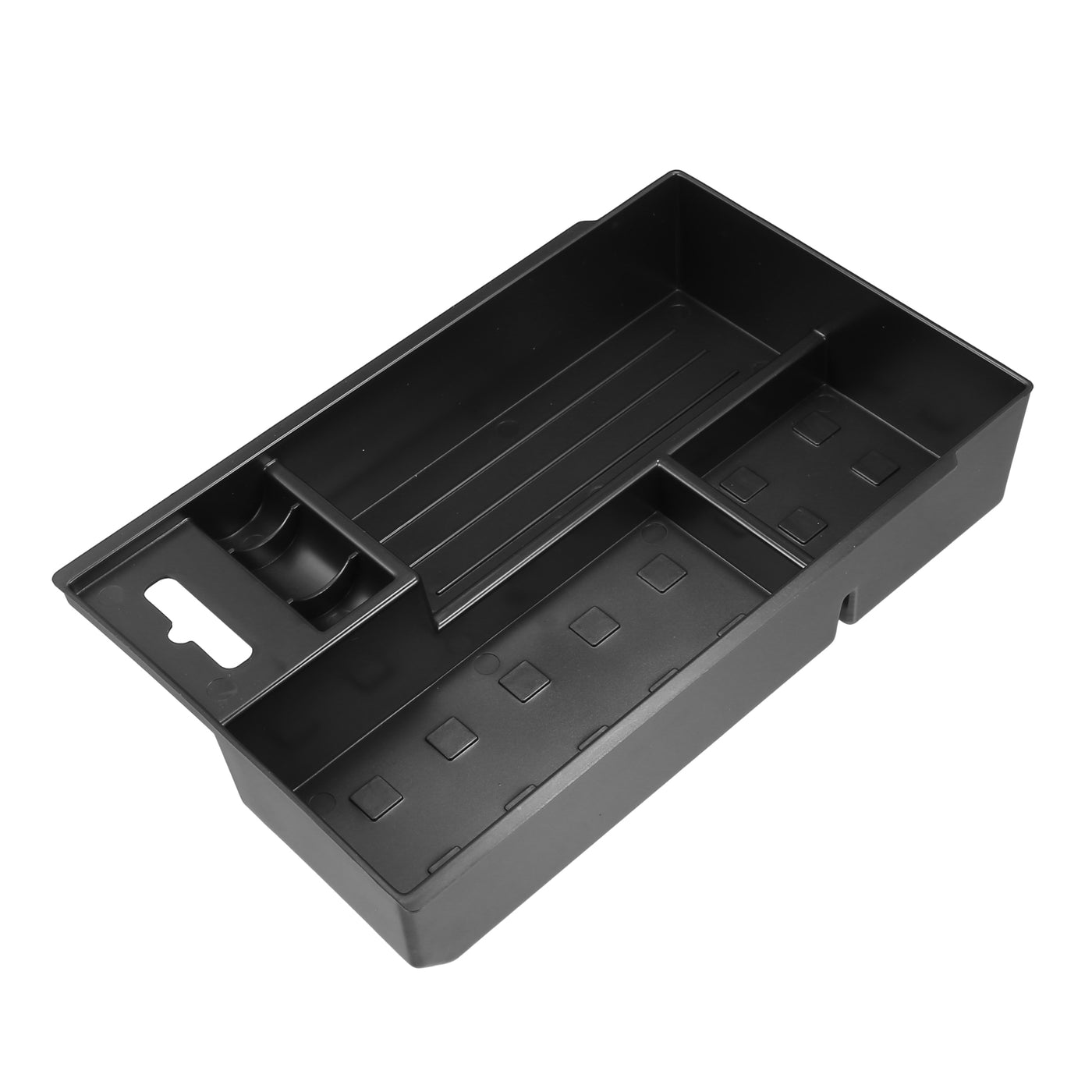 Partuto Center Console Organizer Tray - Car Front Armrest Storage Box - for Lexus NX250 2022-2023 Plastic Black - 1 Pc