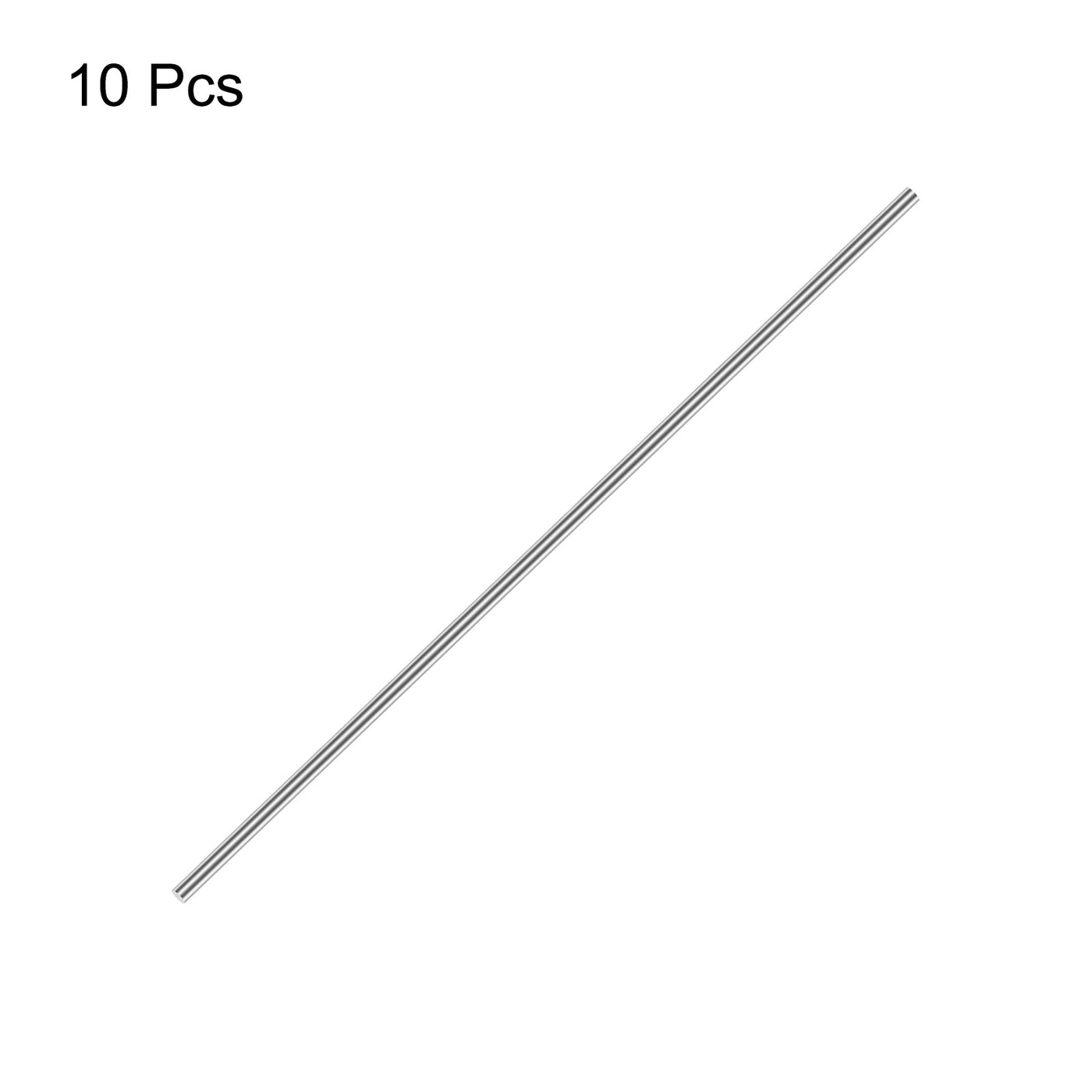 uxcell Uxcell 1.5mm x 150mm 304 Stainless Steel Solid Round Rod for DIY Craft - 12pcs