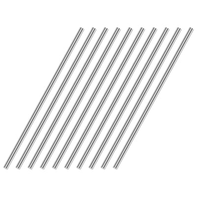 Harfington Uxcell 3mm x 100mm(1/8" x 4") 304 Stainless Steel Solid Round Rod for DIY Craft - 12pcs