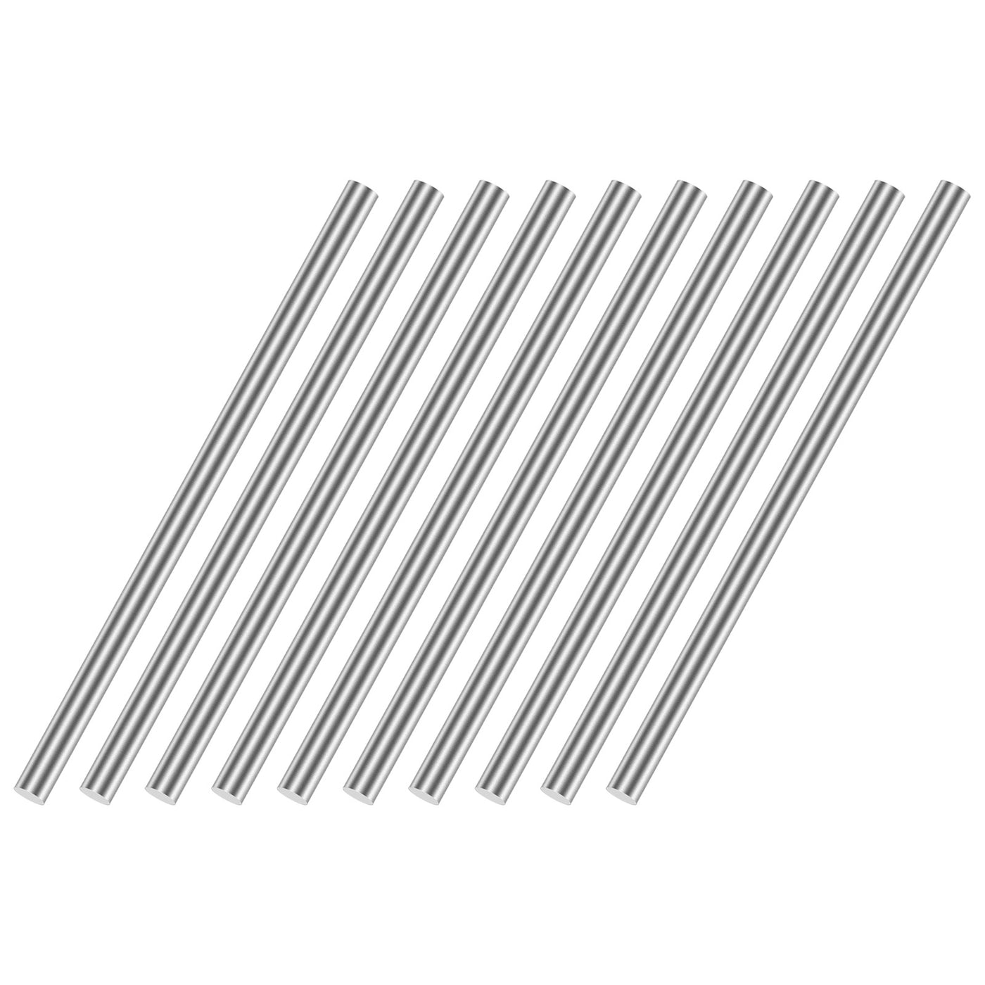 uxcell Uxcell 5mm x 100mm 304 Stainless Steel Solid Round Rod for DIY Craft - 12pcs