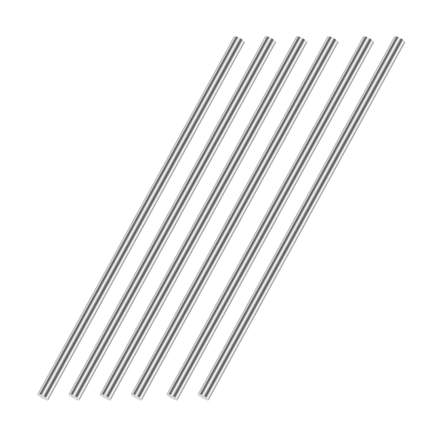 uxcell Uxcell 3mm x 100mm(1/8" x 4") 304 Stainless Steel Solid Round Rod for DIY Craft - 6pcs