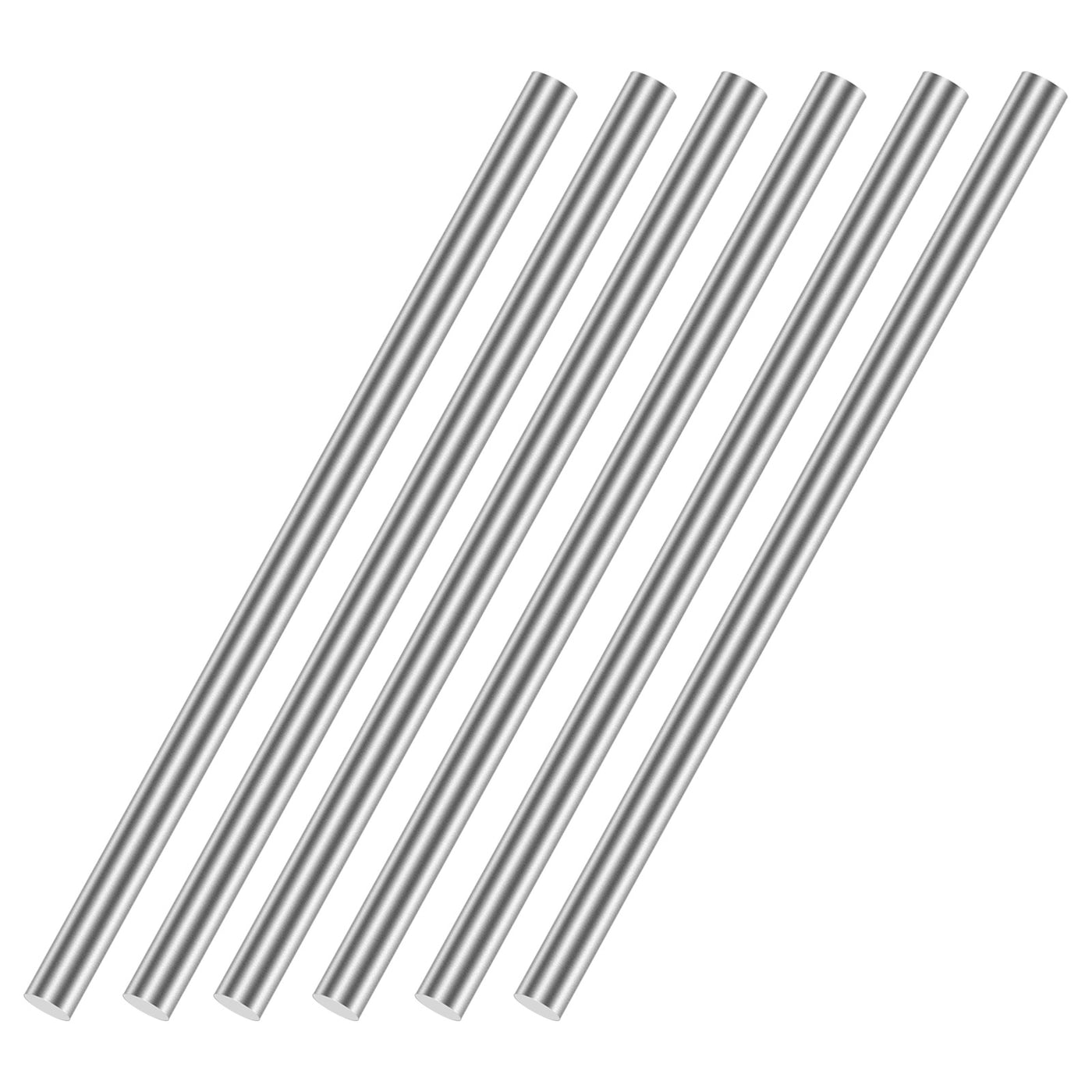 uxcell Uxcell 5mm x 100mm 304 Stainless Steel Solid Round Rod for DIY Craft - 6pcs